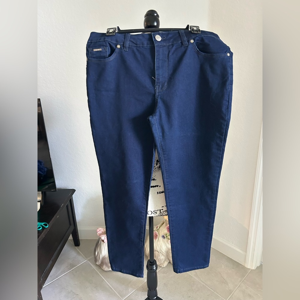 Beira Fleur Dark Blue Denim Jeans